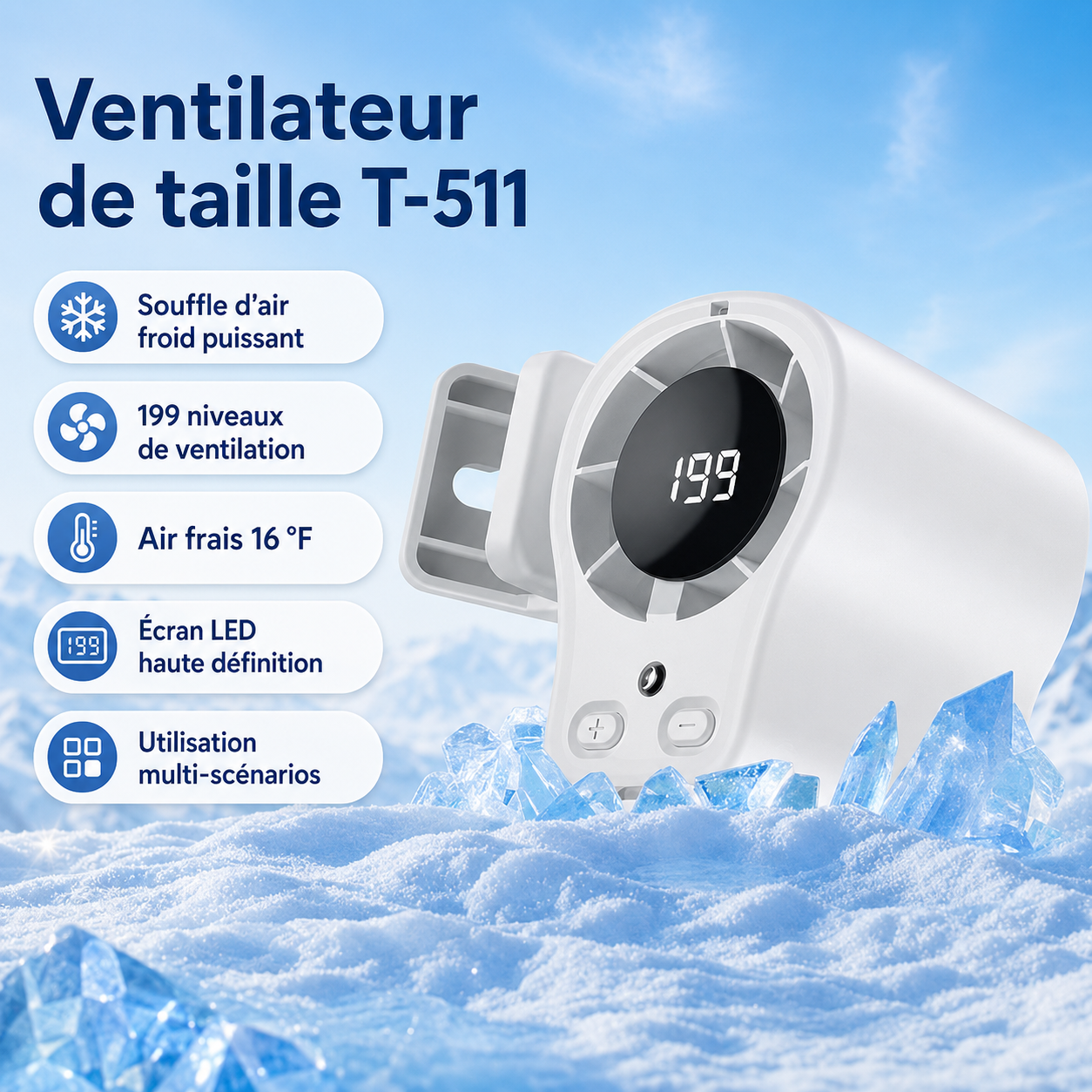 Ventilateur portable Trackel - 4 façons de l'utiliser